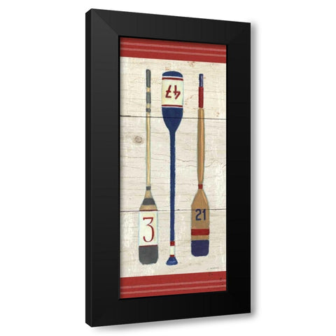 Nautique X Black Modern Wood Framed Art Print with Double Matting by Wiens, James