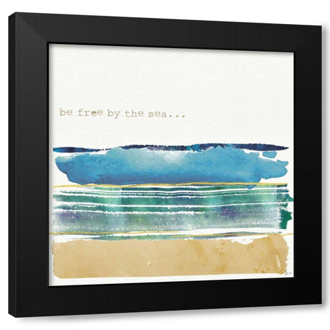 By the Sea I Black Modern Wood Framed Art Print with Double Matting by Aiken, Jess