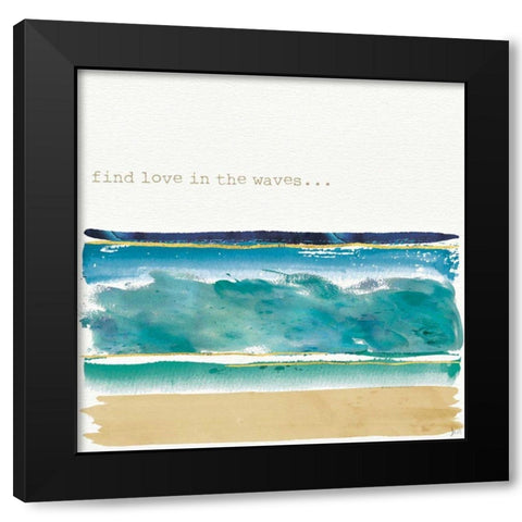 By the Sea II Black Modern Wood Framed Art Print with Double Matting by Aiken, Jess