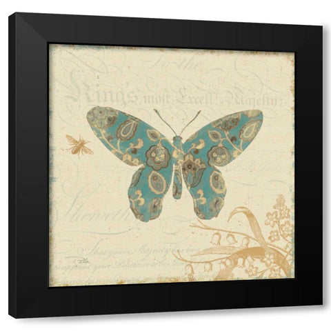 Natures Pattern II Black Modern Wood Framed Art Print by Pela