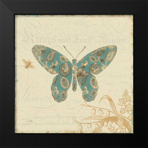 Natures Pattern II Black Modern Wood Framed Art Print by Pela