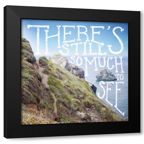 Coastal Adventures I Black Modern Wood Framed Art Print by Marshall, Laura