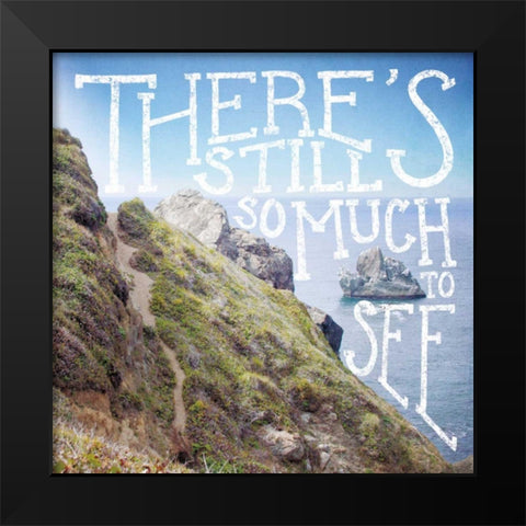 Coastal Adventures I Black Modern Wood Framed Art Print by Marshall, Laura
