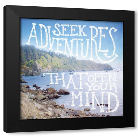 Coastal Adventures III Black Modern Wood Framed Art Print by Marshall, Laura