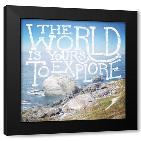 Coastal Adventures IV Black Modern Wood Framed Art Print by Marshall, Laura