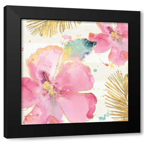 Flamingo Fever VIII Black Modern Wood Framed Art Print with Double Matting by Tavoletti, Anne
