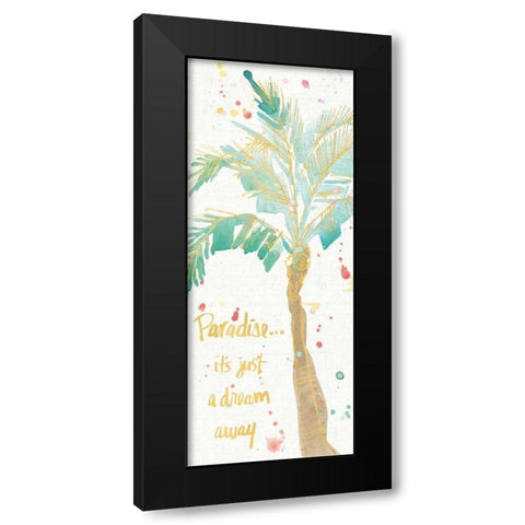 Flamingo Fever IX Black Modern Wood Framed Art Print with Double Matting by Tavoletti, Anne