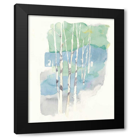 Aspens II Black Modern Wood Framed Art Print with Double Matting by Tillmon, Avery
