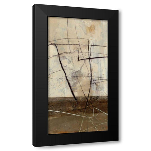 Across the Desert V Black Modern Wood Framed Art Print by Hristova, Albena