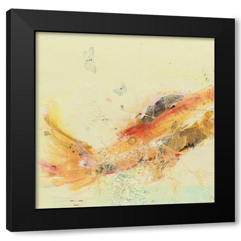 Fish in the Sea I Black Modern Wood Framed Art Print by Day, Kellie