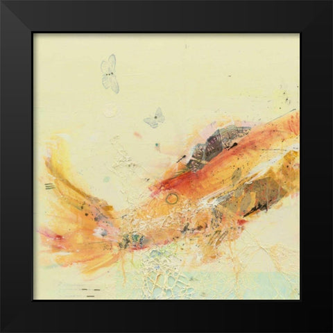 Fish in the Sea I Black Modern Wood Framed Art Print by Day, Kellie