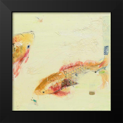 Fish in the Sea II Black Modern Wood Framed Art Print by Day, Kellie