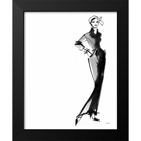Fifties Fashion III Black Modern Wood Framed Art Print by Tavoletti, Anne