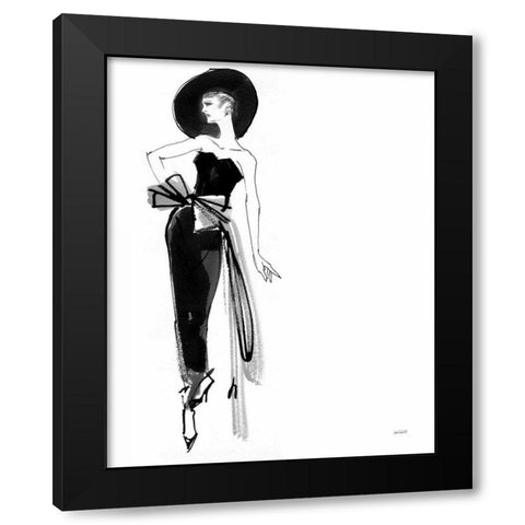 Fifties Fashion IV Black Modern Wood Framed Art Print with Double Matting by Tavoletti, Anne