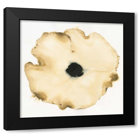 Suede Fleur I Black Modern Wood Framed Art Print with Double Matting by Novak, Shirley