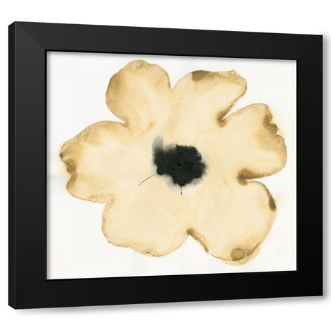 Suede Fleur II Black Modern Wood Framed Art Print by Novak, Shirley