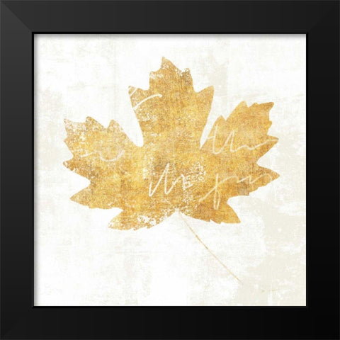 Bronzed Leaf IV Black Modern Wood Framed Art Print by Schlabach, Sue