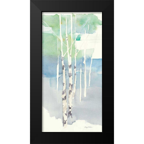 Aspens Panel I Black Modern Wood Framed Art Print by Tillmon, Avery