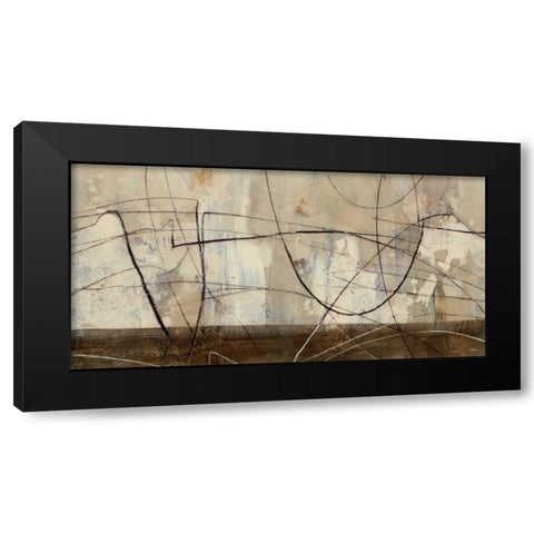 Across the Desert III Black Modern Wood Framed Art Print by Hristova, Albena