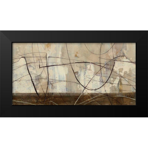 Across the Desert III Black Modern Wood Framed Art Print by Hristova, Albena