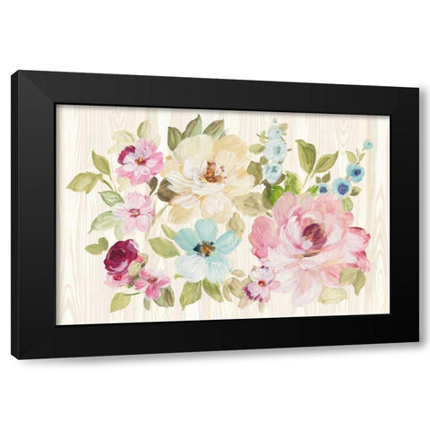 Driftwood Garden X Black Modern Wood Framed Art Print with Double Matting by Wild Apple Portfolio