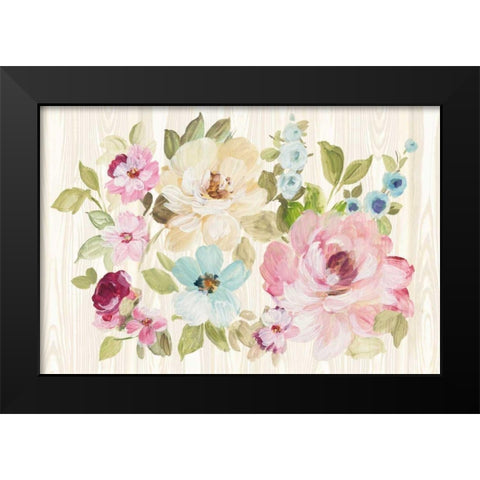 Driftwood Garden X Black Modern Wood Framed Art Print by Wild Apple Portfolio