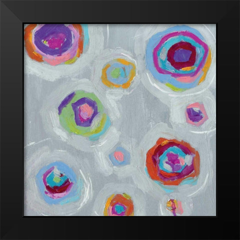 Frolic I Crop Black Modern Wood Framed Art Print by Wild Apple Portfolio