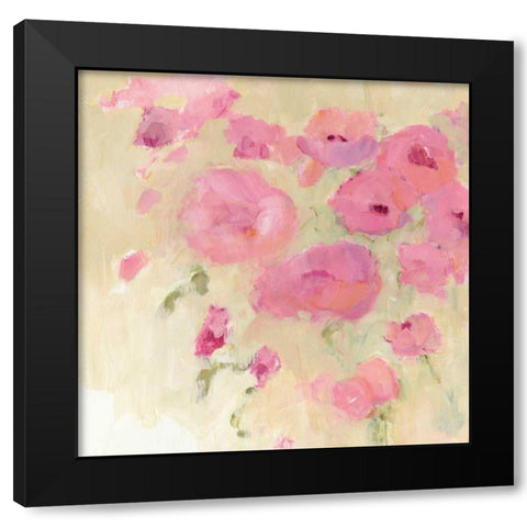 Floral Watercolor Crop Black Modern Wood Framed Art Print by Tillmon, Avery