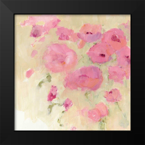Floral Watercolor Crop Black Modern Wood Framed Art Print by Tillmon, Avery