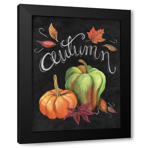 Autumn Harvest I Black Modern Wood Framed Art Print by Urban, Mary