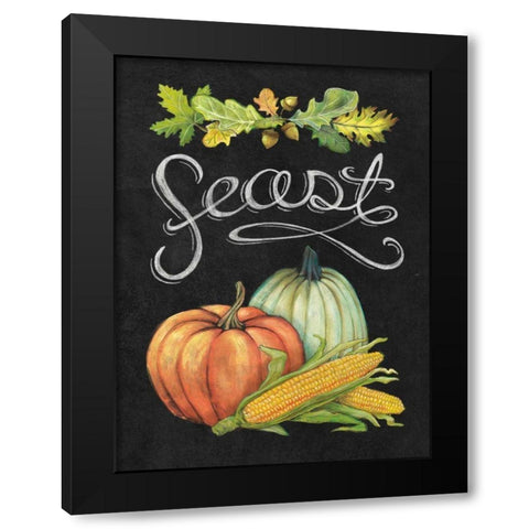 Autumn Harvest II Black Modern Wood Framed Art Print with Double Matting by Urban, Mary