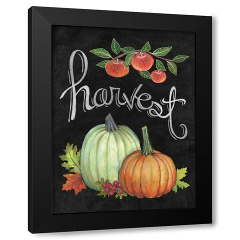 Autumn Harvest IV Black Modern Wood Framed Art Print by Urban, Mary