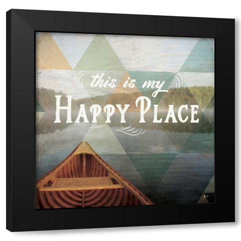 Calm Waters I Black Modern Wood Framed Art Print by Aiken, Jess