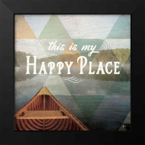 Calm Waters I Black Modern Wood Framed Art Print by Aiken, Jess