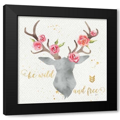 Wild Bohemian I Black Modern Wood Framed Art Print by Aiken, Jess