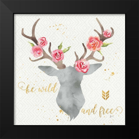 Wild Bohemian I Black Modern Wood Framed Art Print by Aiken, Jess