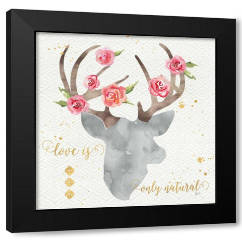 Wild Bohemian II Black Modern Wood Framed Art Print by Aiken, Jess