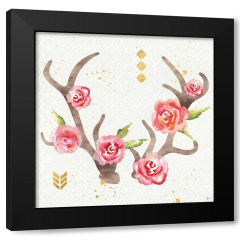 Wild Bohemian III Black Modern Wood Framed Art Print by Aiken, Jess