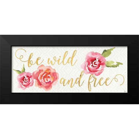 Wild Bohemian V Black Modern Wood Framed Art Print by Aiken, Jess