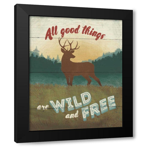 Discover the Wild II Black Modern Wood Framed Art Print with Double Matting by Penner, Janelle