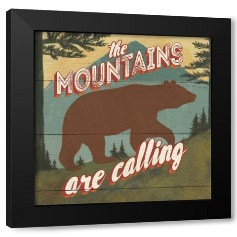 Discover the Wild V Black Modern Wood Framed Art Print with Double Matting by Penner, Janelle