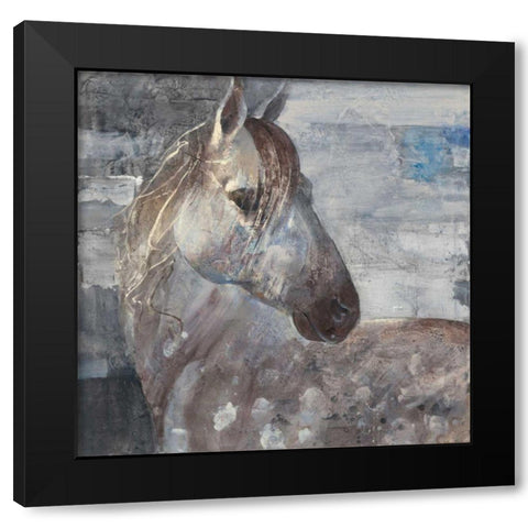 Appaloosa Black Modern Wood Framed Art Print by Hristova, Albena