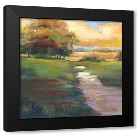 Out for a Walk Black Modern Wood Framed Art Print with Double Matting by Rowan, Carol