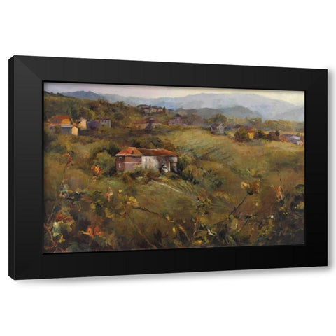 Overlooking The Valley Crop Black Modern Wood Framed Art Print by Hageman, Marilyn