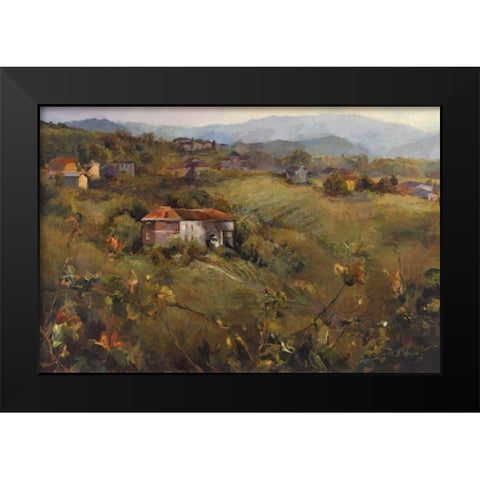 Overlooking The Valley Crop Black Modern Wood Framed Art Print by Hageman, Marilyn