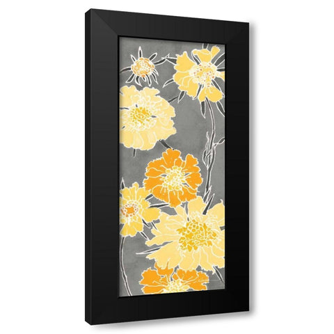 Cloisonne Beauty I Gray Black Modern Wood Framed Art Print with Double Matting by Novak, Shirley