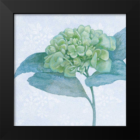 Blue Hydrangea II Black Modern Wood Framed Art Print by Grove, Beth