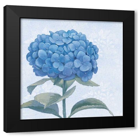 Blue Hydrangea III Black Modern Wood Framed Art Print by Grove, Beth