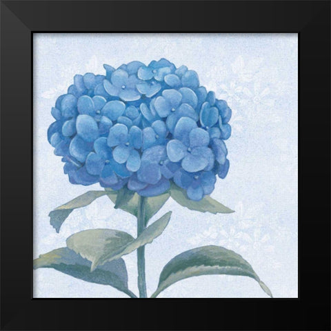 Blue Hydrangea III Black Modern Wood Framed Art Print by Grove, Beth