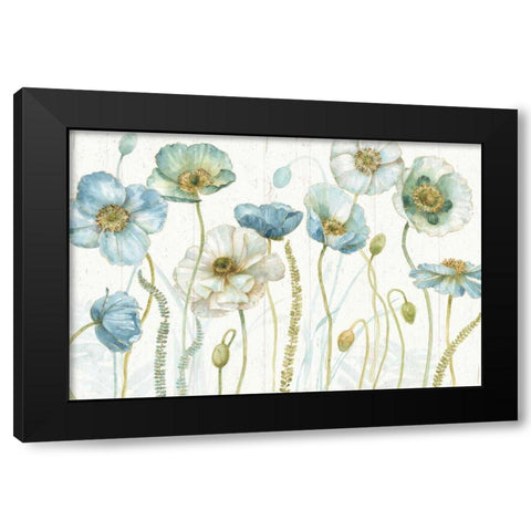 My Greenhouse Flowers I on Wood Black Modern Wood Framed Art Print by Audit, Lisa